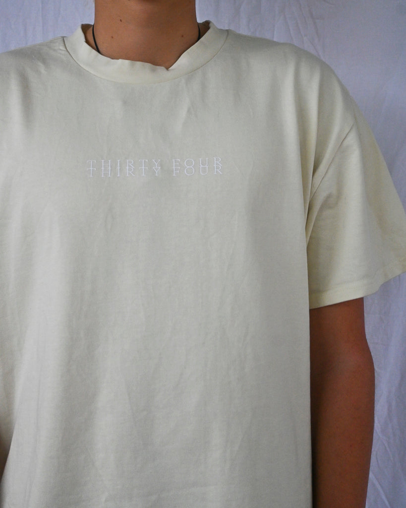 Thirty Four Thirty Four buttery cream heavyweight tee