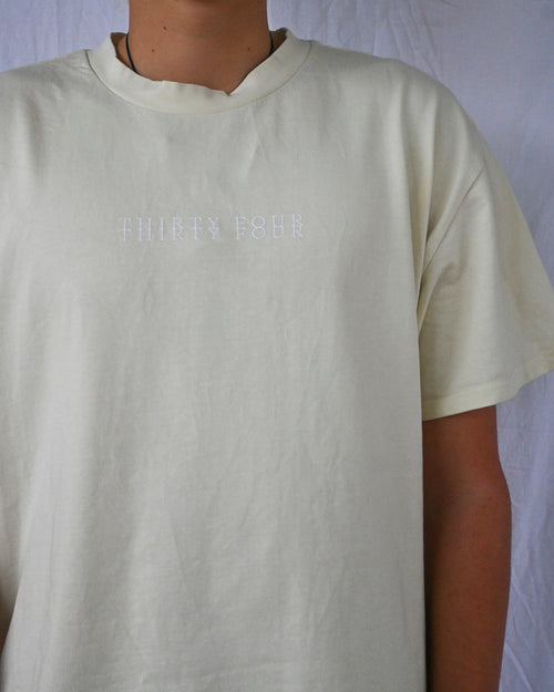 Thirty Four Thirty Four buttery cream heavyweight tee
